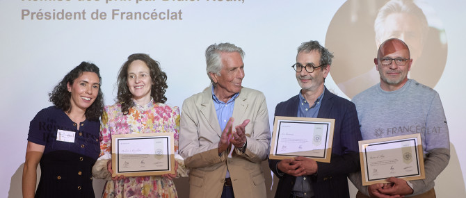 Anouck Quéméneur (Francéclat), Hélène Grassin (Paulette à Bicyclette), Didier Roux (Francéclat), Denis Geffrault (La Trésorerie), Gilles Renouf (Retour de plage)