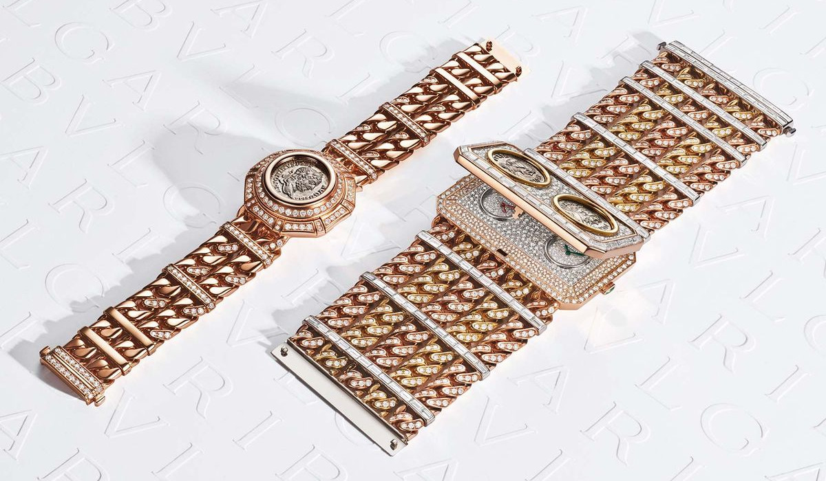 Montre haute joaillerie Monete Catene Secret, Bulgari. Le rappeur A$AP Rocky a porté la montre simple cadran lors du Festival de Cannes 2025, celui-ci est dissimulé sous une monnaie romaine antique d’environ 2000 ans.
© Tous droits réservés