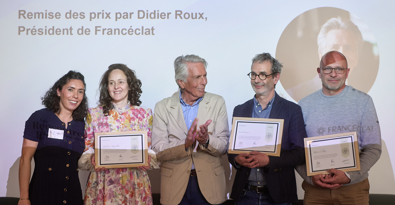 Anouck Quéméneur (Francéclat), Hélène Grassin (Paulette à Bicyclette), Didier Roux (Francéclat), Denis Geffrault (La Trésorerie), Gilles Renouf (Retour de plage)