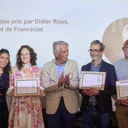 Anouck Quéméneur (Francéclat), Hélène Grassin (Paulette à Bicyclette), Didier Roux (Francéclat), Denis Geffrault (La Trésorerie), Gilles Renouf (Retour de plage)