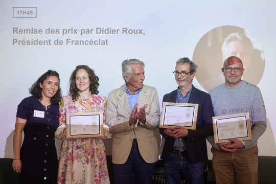 Anouck Quéméneur (Francéclat), Hélène Grassin (Paulette à Bicyclette), Didier Roux (Francéclat), Denis Geffrault (La Trésorerie), Gilles Renouf (Retour de plage)